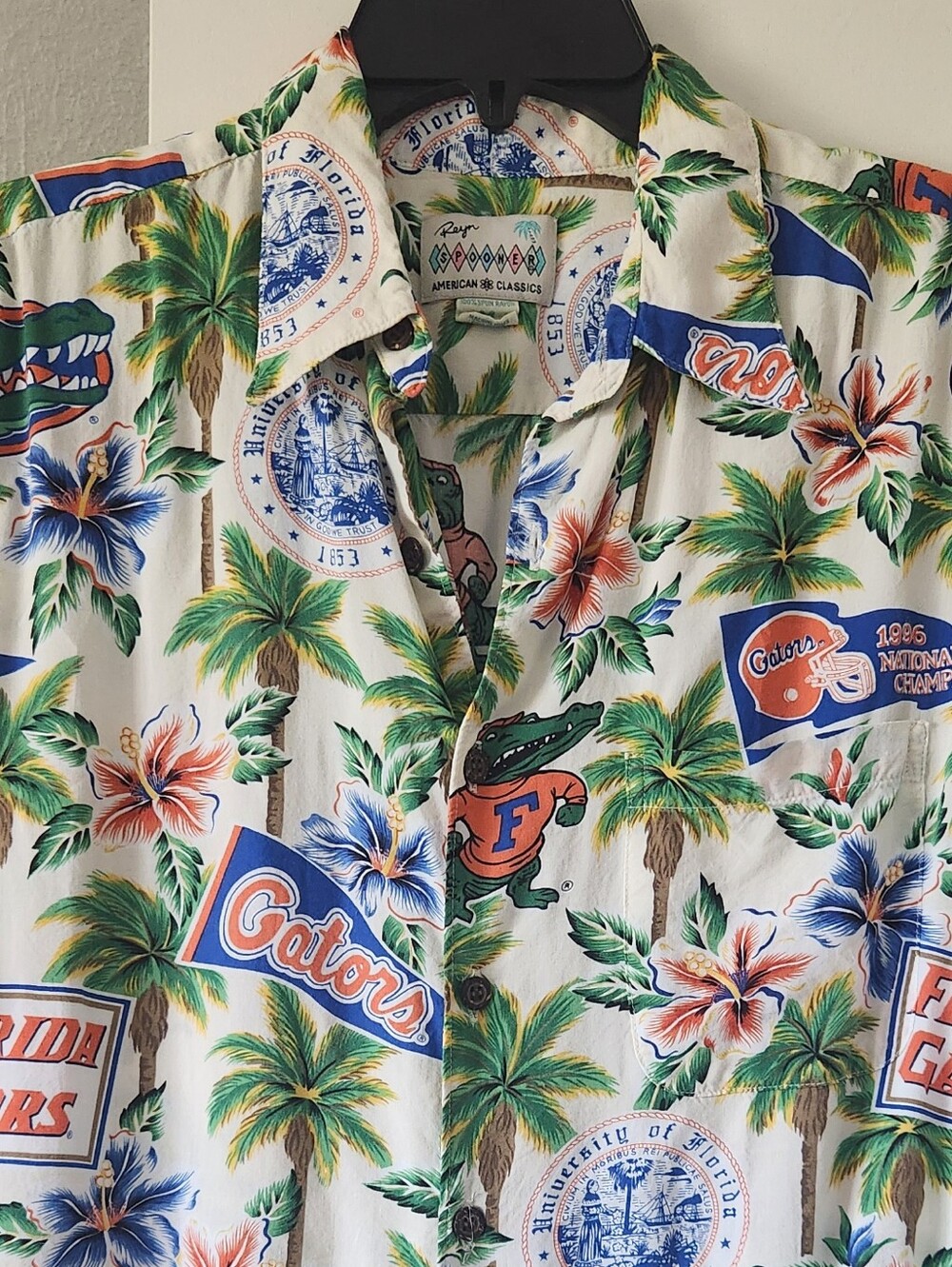 Vtg Reyn Spooner Florida Gators Shirt